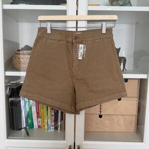 Madewell Emmett Dark Khaki Shorts NWT! Size 26 NWT! ($60)